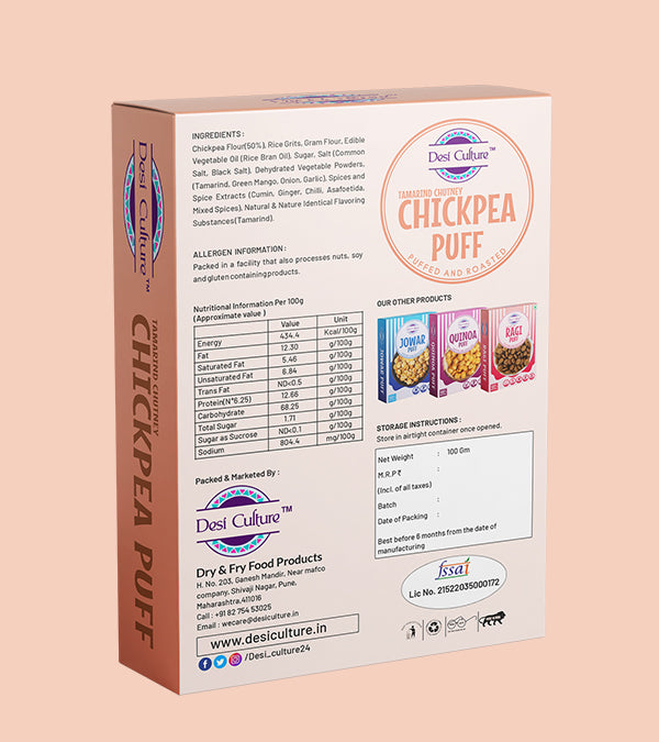 Tamarind Chutney Chickpea Puff