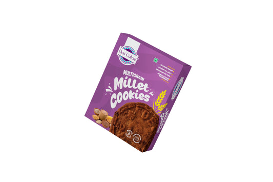 Desi Culture Healthy Multigrain Millet Cookies | Ragi, Jowar, Bajra, Oats | Jaggery Sweetened | No Maida | 200g